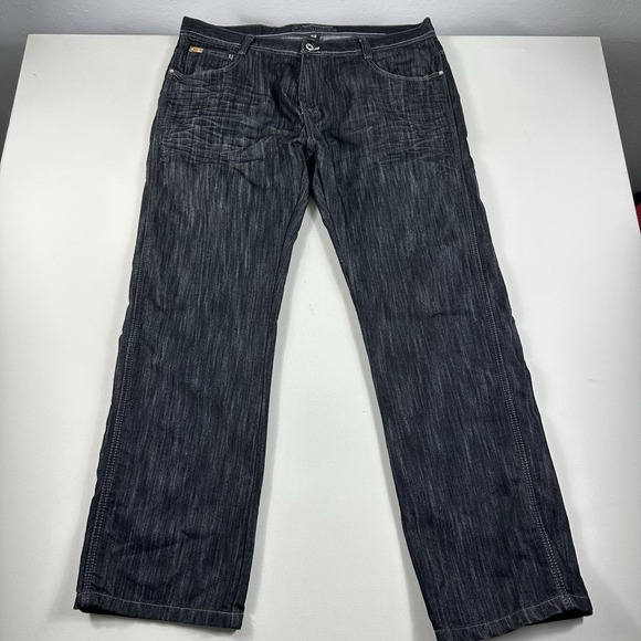 Vintage Y2K‎ Southpole Jeans Black Baggy Relaxed Wide-Leg Jeans Mens 42x32